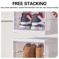 thumbnail image 4 of Boîte à Chaussures Pliable 1 Pce, Armoire de Rangement Transparente Organisateur Empilable à Plusieurs Couches pour Désencombrer Garde-Robe et Entrée, 4 of 8