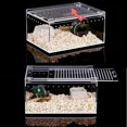 thumbnail image 4 of Habitat pour Reptiles Terrarium Boîte de Reproduction Acrylique Transparente Étanche Cage Araignée Lézard Scorpion Habitat Boîte d'Alimentation pour Insectes, 4 of 5