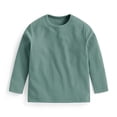 thumbnail image 4 of SERTG Chandail à Col Roulé/col Rond Manches Longues Chaud pour Enfants Unisexe Chandail de Base Couche de Base pour Enfant et Enfant (Vert1,2 Ans), 4 of 6