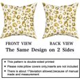 thumbnail image 4 of Yellow Grey Leopard Print Pillow Covers 16X16 Inch Watercolor Gray White Cheetah Decorative Pillow Cases Animal Square Throw Pillow Case Set of 2 Home Decor For Sofa Living Room Bedroom Bed Cushion, 4 of 5