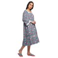 thumbnail image 2 of Moomaya Chemise de Nuit Évasée en Coton pour Femmes, 2 of 6