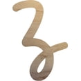 thumbnail image 1 of Wooden Letter Z Craft Project, 4'' Tall Small Unfinished Wood Alphabet Letter, DIY, 1 of 3