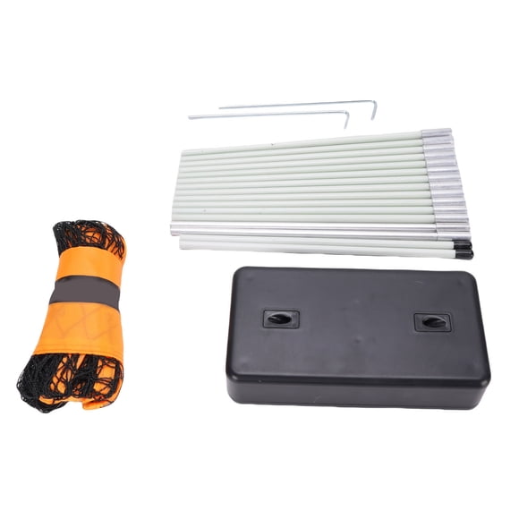 Filet de Badminton Portable, Filet de Badminton à Installation Rapide Pratique pour Plage, Cour Arrière, Pique-Nique Vert, Orange