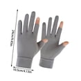 thumbnail image 2 of Fishing Gloves Outdoor Gloves Bike Riding Gloves Fishing Gloves for Men and Women Driving Gloves for Hiking and Sun Gloves Non-Slip Feel Screen Interface for Kayaking Biking Rowing, 2 of 5