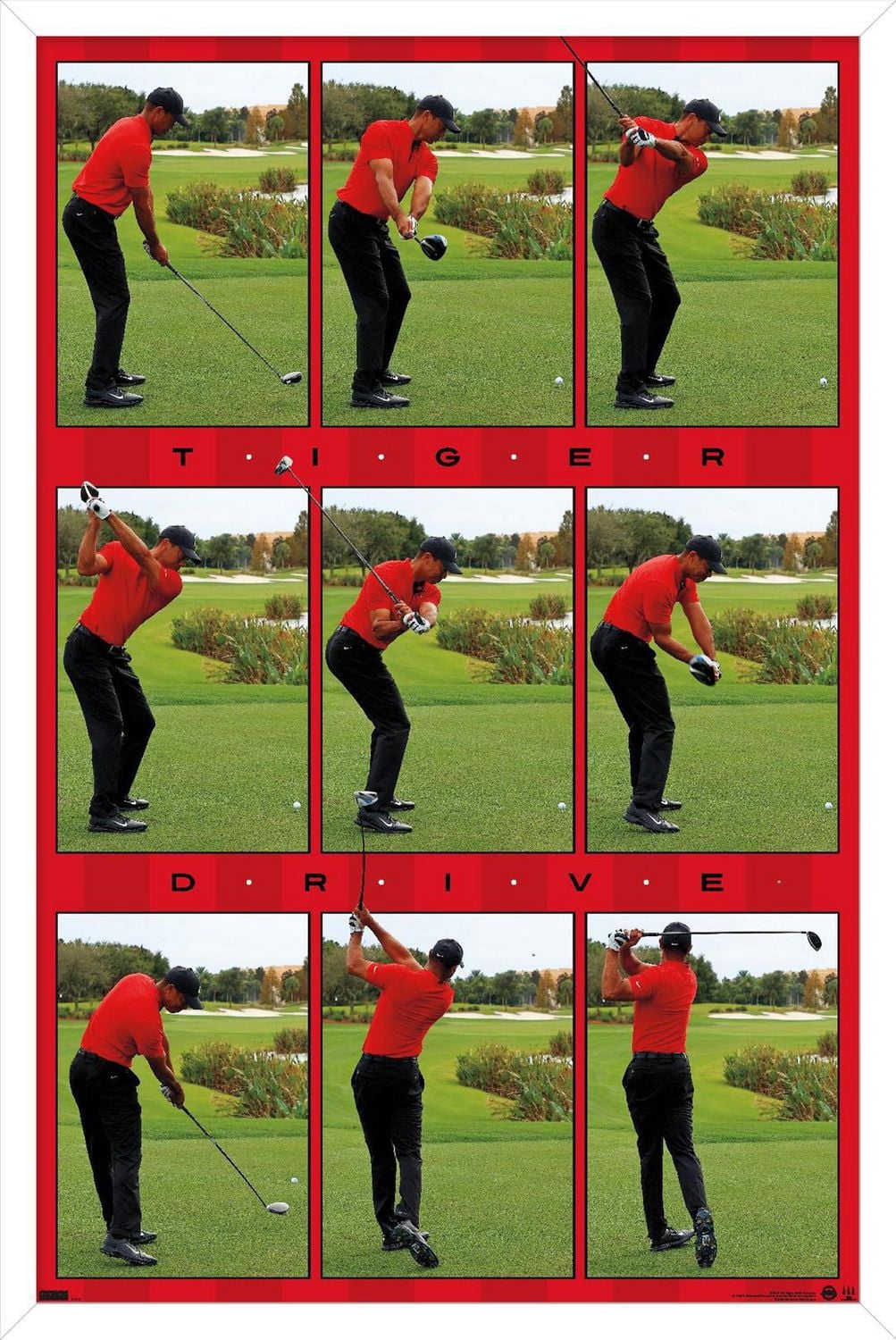Tiger Woods - Drive Wall Poster, 22.375" x 34"