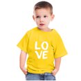 thumbnail image 2 of Penkiiy Tout-Petits Enfants Garçons Filles Mode Mignon Col Rond Imprimé Manches Courtes Haut 3-4 Ans Jaune, 2 of 6