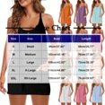thumbnail image 2 of LOVZFMLL Robe d'Été pour Femme à Bretelles Spaghetti, Boutonnée à l'Avant, Mini Robe Décontractée Ample à Encolure en U, Robe Débardeur Droite avec Poches, Bleu G, 2 of 5