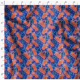 thumbnail image 4 of Soimoi Moss Georgette Fabric Triangle & Pine Fruits Decor Fabric Printed Yard 42 Inch Wide, 4 of 5