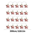 thumbnail image 3 of YIMWNYI Lighted Christmas Decor LED Lanterns, Christmas Tree Pendant, Multicolor Hanging Lights, Home Party Decorations, Battery Operated LED Lights, Holiday Decor, 3 of 6