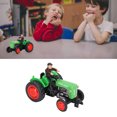 thumbnail image 4 of Farm Tractor Toy, Creatively Role Play Highly Simulation Kids Farm Vehicle Toys Alloy  For Home Play Green, 4 of 8