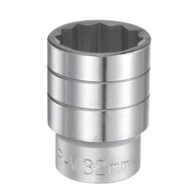 Unique Bargains 32mm 12 Point Shallow Socket 3/4' Drive Standard Metric Chromium Vanadium Steel