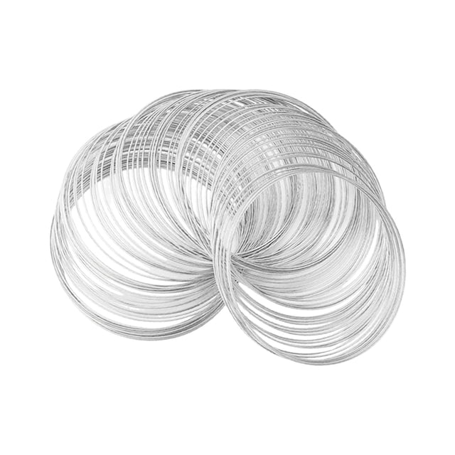 Memory Wire for Jewelry Making Beading Wire 0.6mm Thin Strong Metal Wire Beading