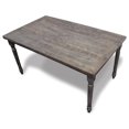 thumbnail image 1 of Best Master Table de Salle à Manger Demi-Bouleau de Style Transitionnel avec Dessus en Bois, Gris Fumé, 1 of 3