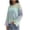 Blue, variant on RXIRUCGD Women's Loose Round Neck Knitted Contrasting Color Pullover Striped Sweater 2024 Casual Long Sleeved Round Top/shirt, Pink, Size: M