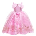 thumbnail image 1 of HAWEE Robe de Princesse pour Filles, Tenue Rose, Déguisement pour Halloween, Fête, Anniversaire, 1 of 5