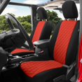 thumbnail image 2 of FH Group 2020-2024 Jeep Gladiator Neoprene Waterproof Custom Fit Car Seat Covers Front Set Red, 2 of 5