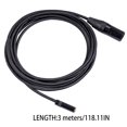 thumbnail image 1 of Ruiboury Dual Shielded Audio Cable Wear-resistant Plug Adapter Video Camera Switch Home Supplies for Smartphone Microphone Music Player 0.5m 3m, 1 of 6
