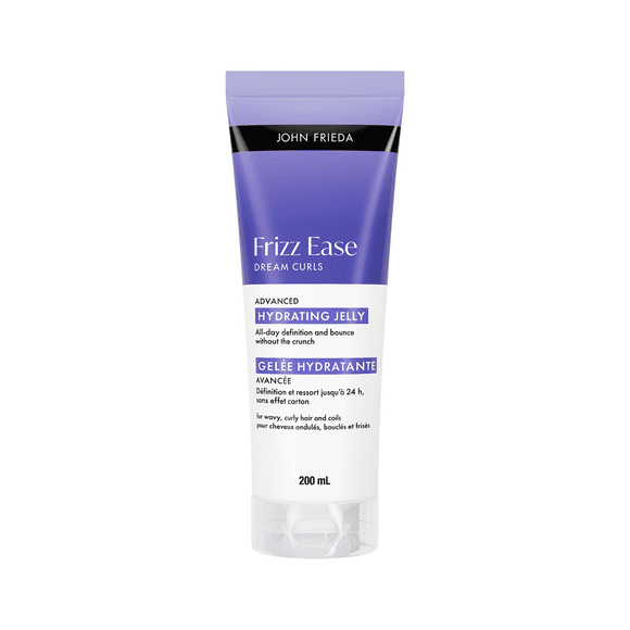 John Frieda Frizz Ease Boucles de Rêve Gelée Hydratante Avancée, gel Coiffant pour Cheveux Ondulés, Bouclés et Frisés, Approuvé par la Méthode curly Girl