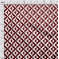 thumbnail image 4 of oneOone Velvet Maroon Fabric Geometric Sewing Craft Projects Fabric Prints By Yard 58 Inch Wide, 4 of 4