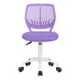 thumbnail image 1 of FurnitureR Carnation Swivel Teen Plastic and Mesh Task Chair in Purple, 1 of 10