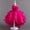Hot Pink, variant on TopLLC Short Sleeve Round-Neck Dress Children Train Skirt Cake Princess Dress Girl Bowknot Puffy Gown Dress Girl Dress