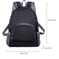 thumbnail image 3 of Uuiauoio Foldable Backpack Minimalist Design Lightweight Student Backpack Zipper Strip Side Mesh Pocket Compact Storage Easy Carry Travel Daypack, 3 of 4