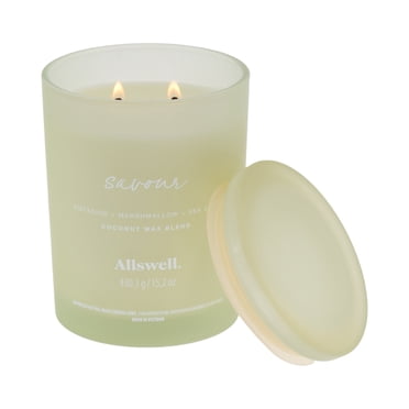 Bougie spa parfumée à la cire de noix de coco 15&nbsp;oz Allswell, Saveur (Pistache + Guimauve + Sel marin)