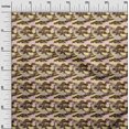 thumbnail image 3 of oneOone Viscose Chiffon Brown Fabric Abstracts Craft Projects Decor Fabric Printed By The Yard 42 Inch Wide, 3 of 5
