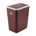 thumbnail image 2 of Dvkptbk Bathroom Trash Can With Lid Garbage Can With Press Lid Plastic Wastebasket With Popup Lid For Toilet Office Bedroom Living Room, 2 of 6