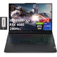 thumbnail image 1 of Lenovo Legion Pro 7 16 Pouces WQXGA 240Hz Ordinateur Portable de Jeu, Intel i9-14900HX, 32 Go DDR5, 1 To PCle SSD, GeForce RTX 4080, Clavier Rétroéclairé RGB, Caméra FHD, Wi-Fi 6E, Win 11, Noir, Station d'Accueil 256 Go, 1 of 9