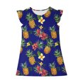thumbnail image 4 of RXIRUCGD 2025 Vêtements d'Été pour Enfants Robe d'Été à Manches à Volants pour Filles 4-14T, 4 of 7