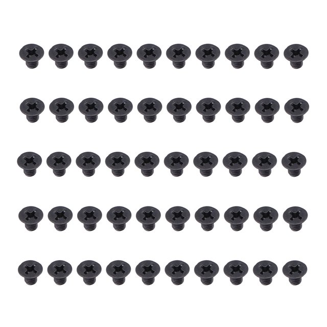 50Pcs Countersunk Screw Flat Cross M4 A2‑70 Connection Part for Repair MaintenanceM4x6