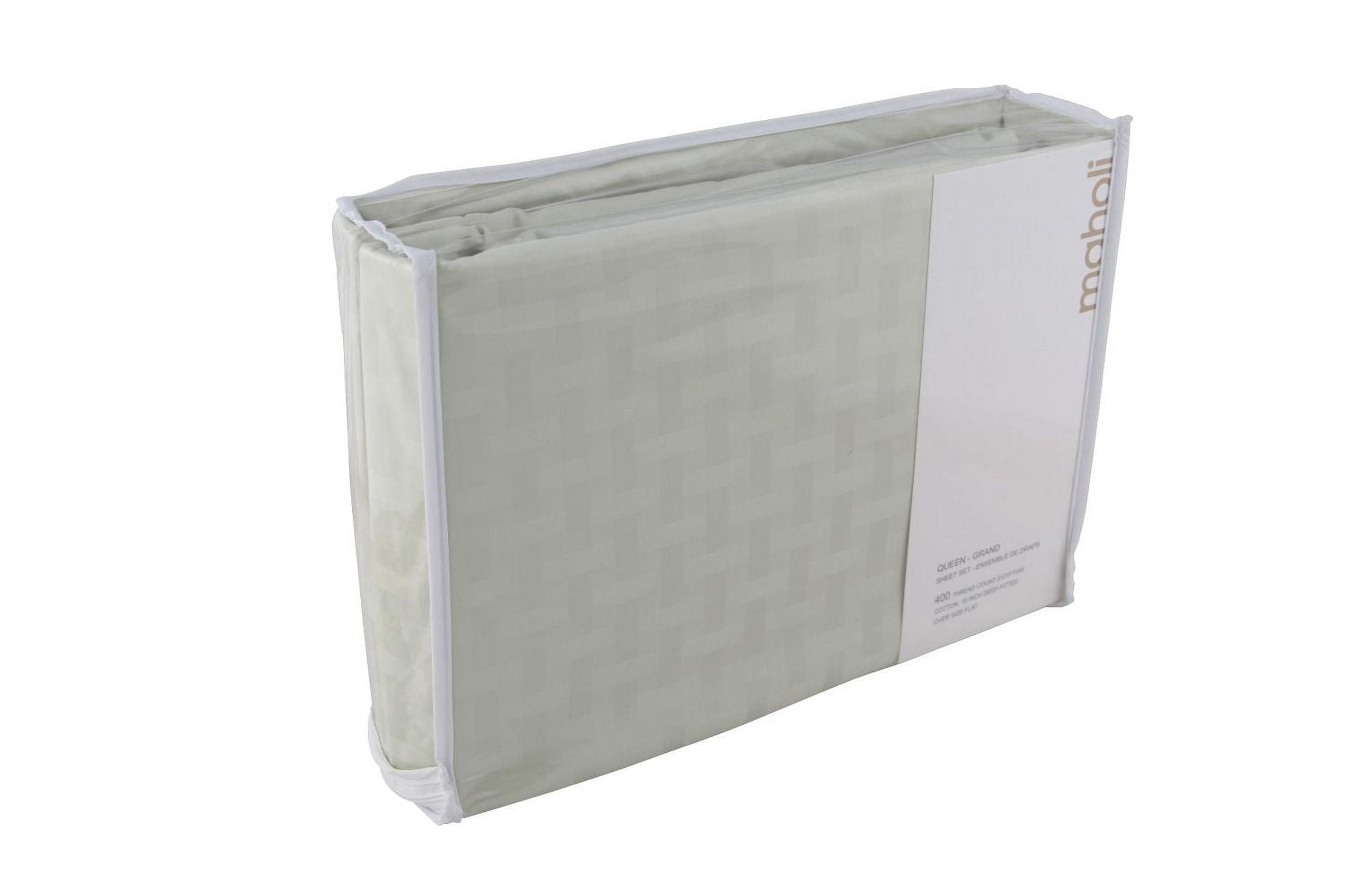 Ambassador Ensemble de draps en coton de 400 fils au pouce carré motif de bambou de Maholi