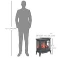 thumbnail image 3 of HOMCOM Cheminée Électrique avec Protection contre la Surchauffe, 3 of 10