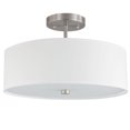 thumbnail image 1 of Dainolite 571-143SF-SC-WH White Semi-Flush Mount, 1 of 3