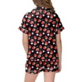 thumbnail image 4 of Luvoko Tween Strawberry Pattern Kids Boys And Girls Pattern Printed Short Sleeve Button Down Pajamas Shorts Set Sleepwear Outfits Kids Set Baby Robe Elephant Tween Girls Robe Kids Bathrobes Size 14, 4 of 4