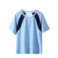 thumbnail image 2 of hengsof T-Shirt de Sport d'Été pour Filles en Soie Glacée Confortable et Respirant à Manches Courtes Col Rond Haut Évacuant l'Humidité T-Shirt de Sport, 2 of 6