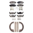 thumbnail image 1 of Transit Auto Front Rear Ceramic Brake Pads and Parking Shoes Kit for Car Ford F-150 Lincoln Mark LT KTN-100566, 1 of 11