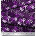thumbnail image 2 of Soimoi Polyester Crepe Fabric Dot & Chestnut Leaves Decor Fabric Printed Yard 52 Inch Wide, 2 of 3