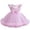 Pink, variant on XIMIN Flower Girl Elegant Pleated Dress Pageant Kids Sleeveless Princess Gown Wedding Christmas Holiday Formal Birthday Party Dresses Ball Gown