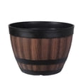 thumbnail image 2 of Pot de Fleurs en Baril de Whisky en Résine, Style Vintage, pour Intérieur et Extérieur, Jardin, Cour, Patio, 2 of 2