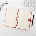 thumbnail image 4 of A5 Faux Leather Hardcover Notebook | Suede Magnetic Closure | 8.5x5.7 Inches | Premium Thick Cream Paper | Multi-Color | Durable Office Journal | 1 Pack | Secure Metal Buckle | Elegant Diary, 4 of 6