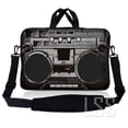 thumbnail image 1 of Sac Pochette pour Ordinateur Portable 10-11,6 Pouces en Néoprène, Étui de Transport avec Poignée et Bandoulière Ajustable - Design Lecteur de Cassettes, 1 of 1