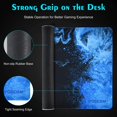 thumbnail image 3 of Gaming Mouse Pad, Blue Large Mouse Pad Gaming 31.5×15.75In, Large Mouse Pads, Long Big Mouse Pad XL Mouse Mat with Non-Slip Base, Extended Keyboard Mouse Pad Desk Pad for Computer (Blue), 3 of 5