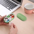 thumbnail image 3 of ‌Portable One Week VC Box with Candy Color‌ - Six Space Sealing Design, Ideal for Travel & Daily Use, Made of Safe & Odorless Plastic, Available in Orange, Yellow, Green, Blue, Sky Blue Colors, 3 of 6