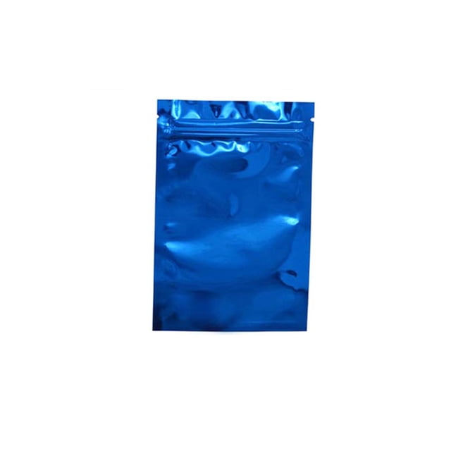 100 Pieces Foil Pack Bag high-end material; which has Home Leakproof Sealing Cosmetic Powder Package Bags Wrapping Accessory Holding Pouch Blue 14x20cm