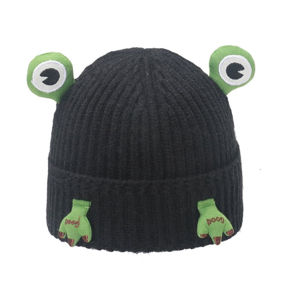 KIHOUT Beanies Hats Winter Knitted Hats Fashion Striped Curled Edgeless Cold Hat Outdoor Warmth Thick Woolen Hats