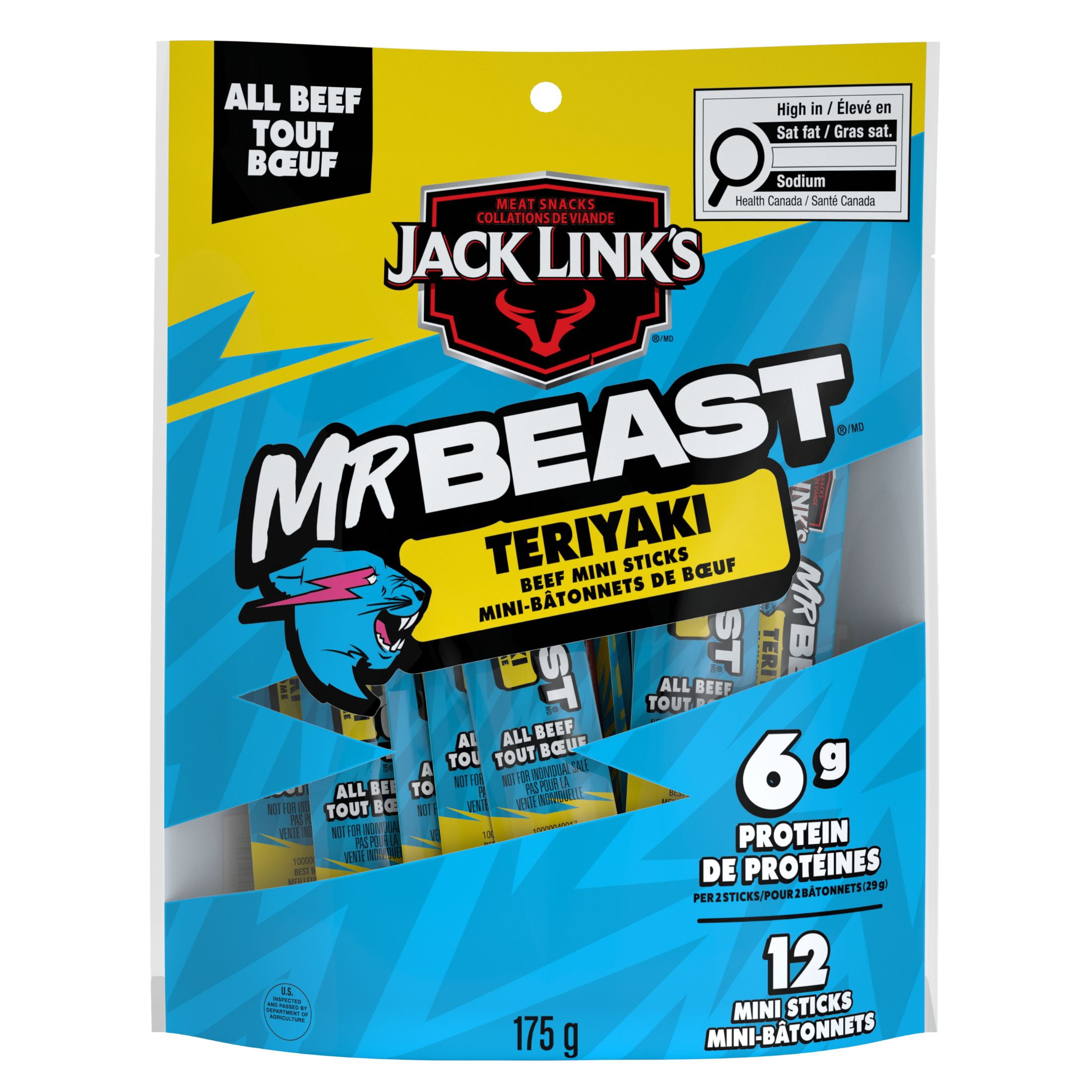Jack Link's Mr. Beast Teriyaki Mini Stick
