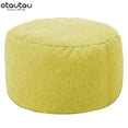 thumbnail image 1 of SNNROO Housse de Repose-Pieds en Coton et Lin pour Pouf, Petit Tabouret Rond pour Coin, 1 of 7