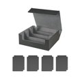 thumbnail image 3 of Bunblic 1800+Card Case Deck Box Sturdy Organizer for Basketball Cards Black Lined In Gray, 3 of 8